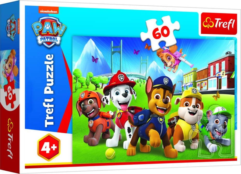 Trefl Puzzle Tlapková patrola na trávníku / 60 dílků - TOMI - main (0)