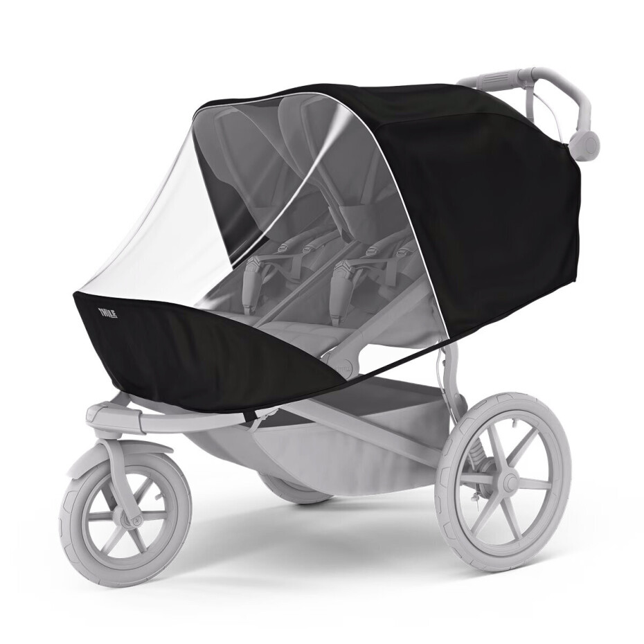 Sportovní kočárek Thule Urban Glide 3 Double Black + 2x madlo + pláštěnka + moskytierá - main (3)