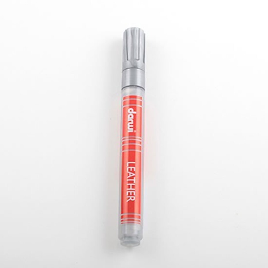 DARWI LEATHER fixy na kůži a koženku - Stříbrná 6 ml - main (0)