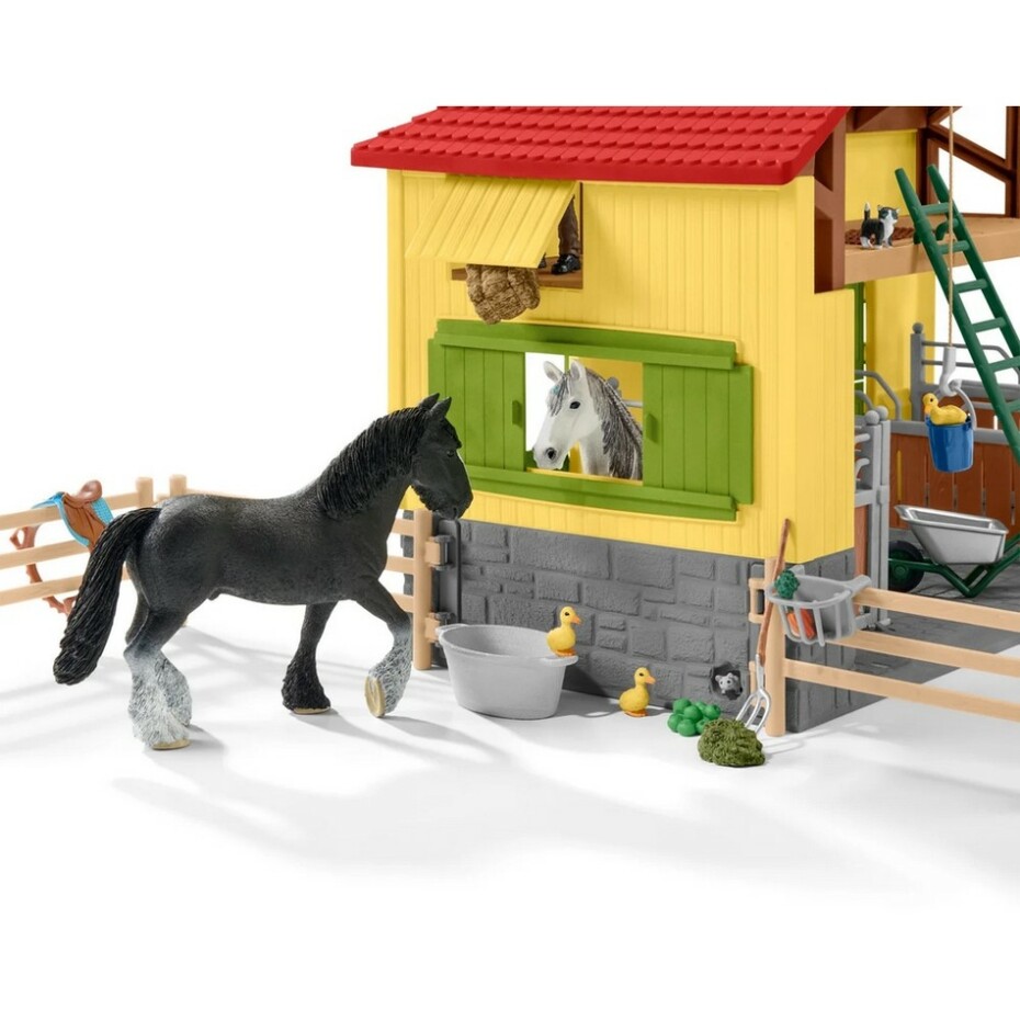 Schleich 42485 Stáj pro koně s příslušenstvím, 60 x 40 x 29,5 cm - main (4)