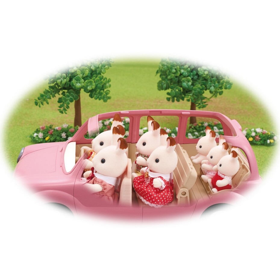 Sylvanian family 5535 Rodinné auto růžové Van - main (8)