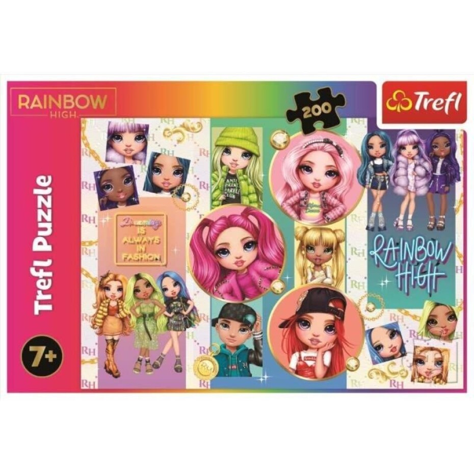 Trefl Puzzle Rainbow High: Přátelství 200 dílků - main (0)