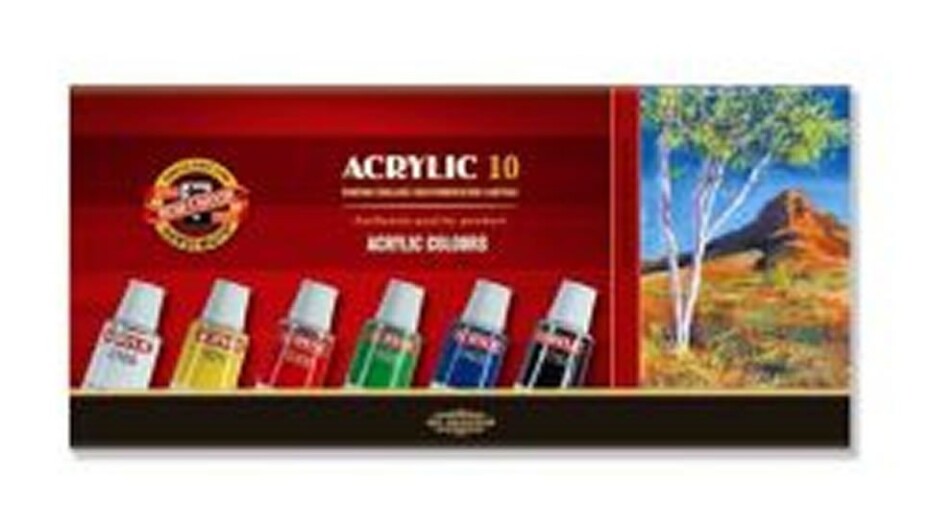 Koh-i-noor souprava akrylovych barev 10 x 16 ml - main (0)