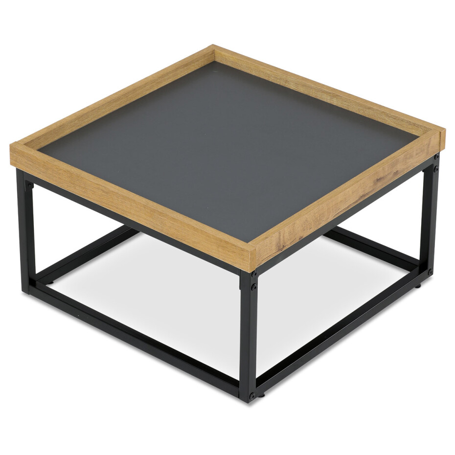 Konferenční stůl s hranou a obvodovou podnoží, 53 x 53 x 30 cm - main (2)