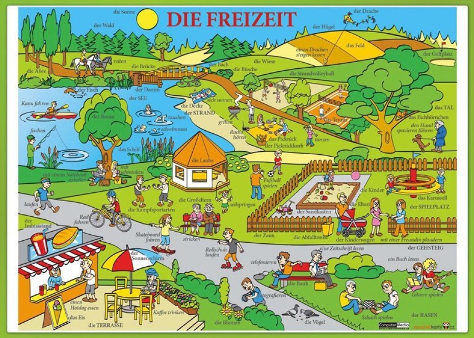 Die Freizeit / Volný čas - Naučná karta - main (0)