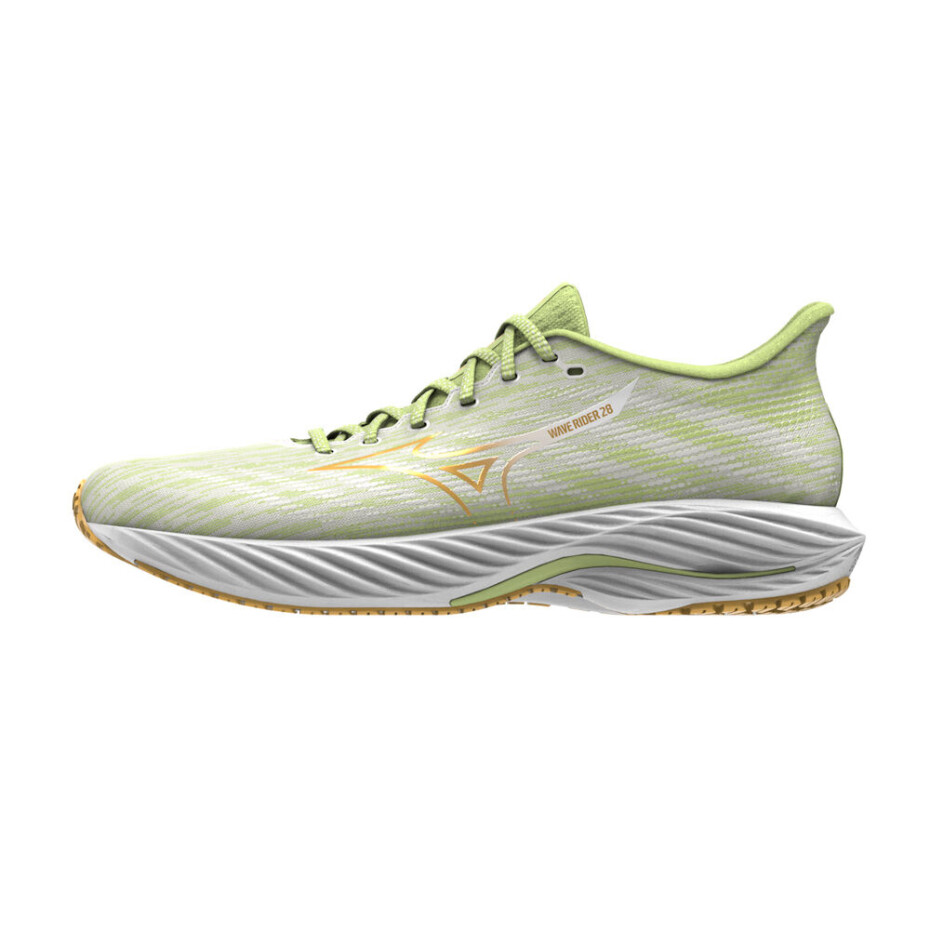 Dámská běžecká obuv Mizuno  Wave Rider 28 Mizuno Neo Lime / Flax / Mizuno Snow White  UK 7,5 - main (0)
