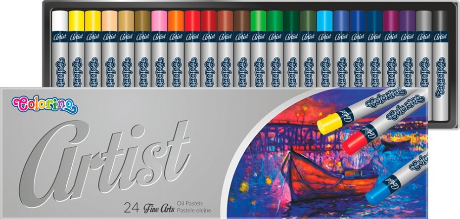 Colorino Artist olejové pastely, kulaté, 24 barev - main (0)