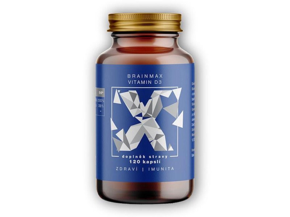 BrainMax Vitamin D3 5000IU 120 kapslí - main (0)