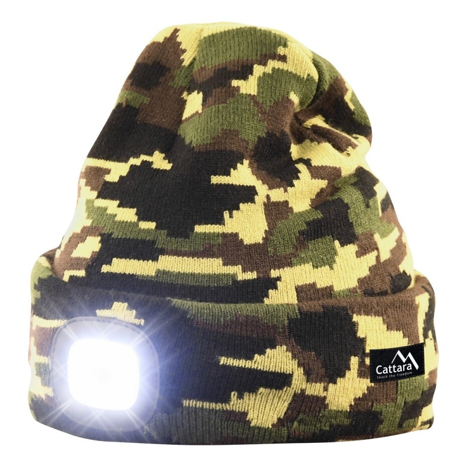 Cattara Čepice s LED svítilnou Army, zelená - main (0)