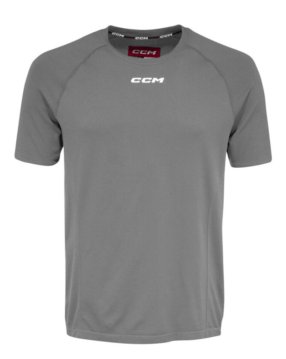 Pánské tričko CCM  SS Premium Training Tee Dark Grey Heathered Senior S - main (0)