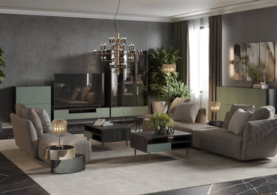 ArtMadex Šatní skříň IMPERIAL I06 | pistáciová - main (2)