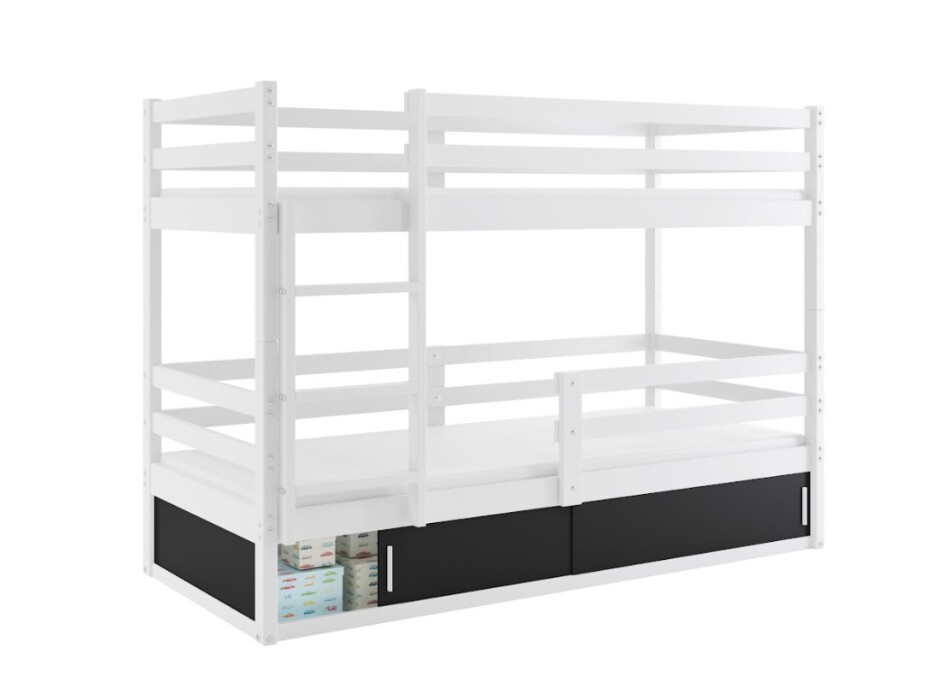 BMS Dětská patrová postel BINGO | bílá 80 x 190 cm - main (1)