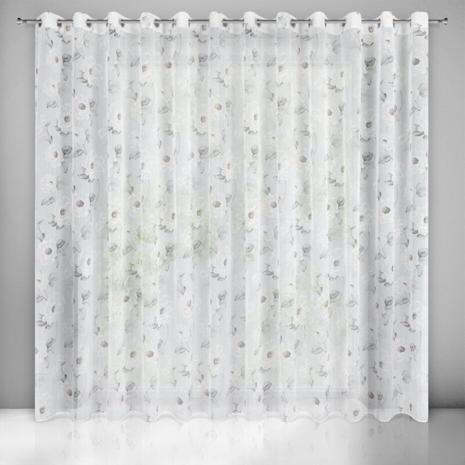 ArtFir Záclona BESSY K | bílá/růžová 350 x 250 cm - main (0)