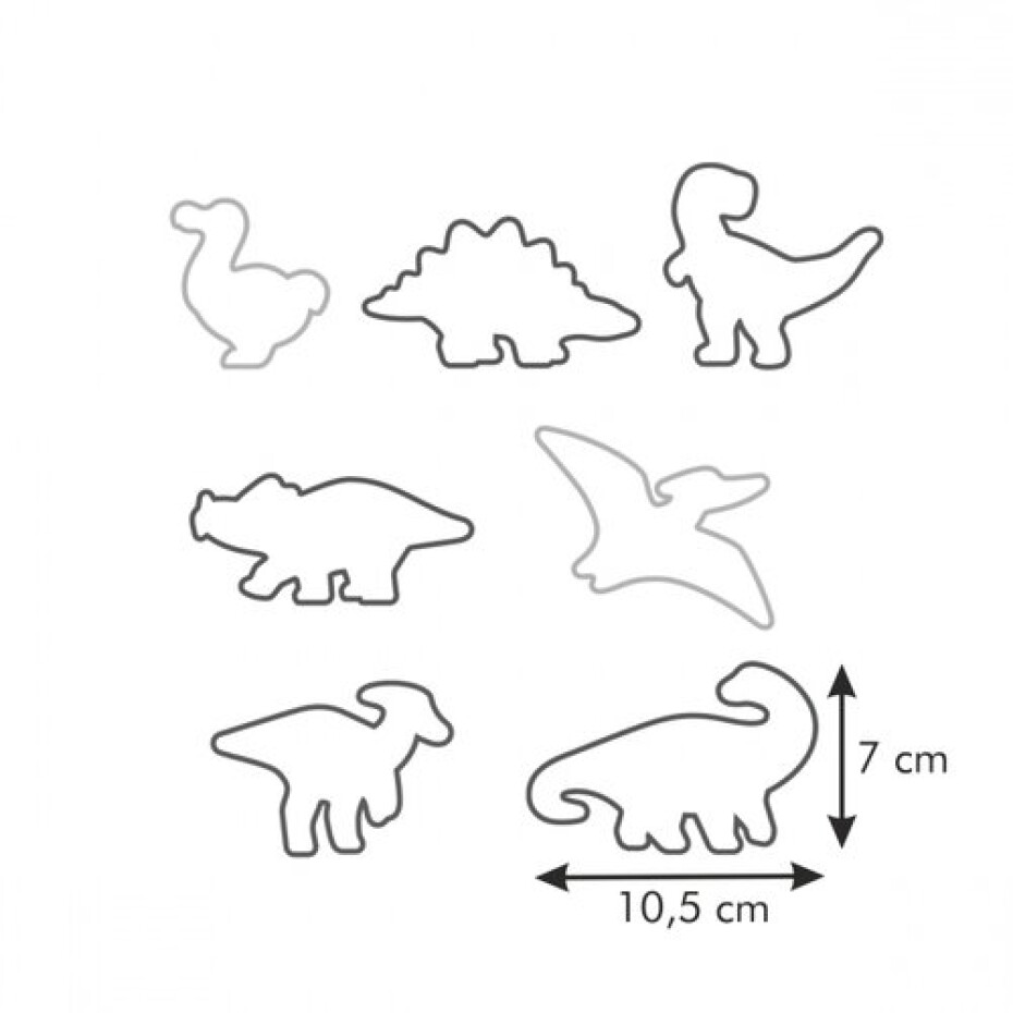 Tescoma Vykrajovátka dinosauři DELÍCIA KIDS, 7 ks - main (2)