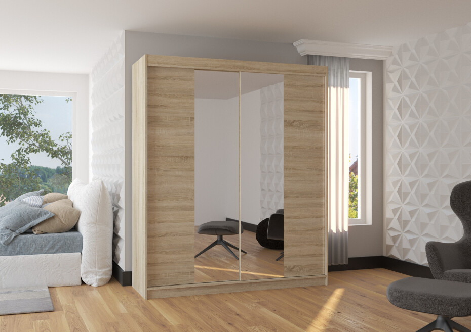 ArtAdrk Šatní skříň BALANCE | 180 cm Skříň: Dub sonoma - main (0)