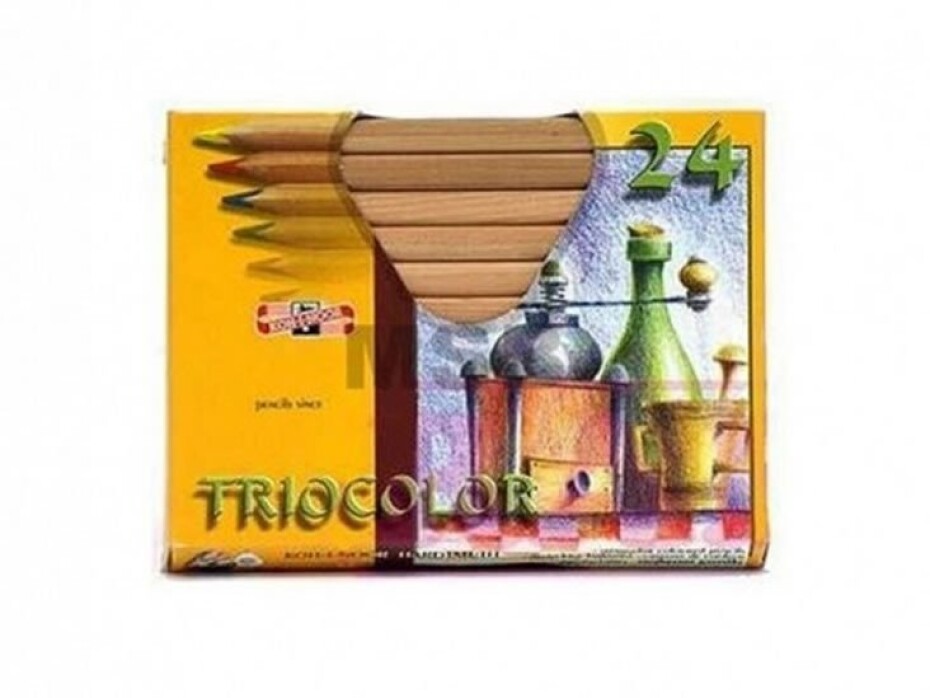 Koh-i-noor pastelky JUMBO trohranné silné 24 ks - main (0)