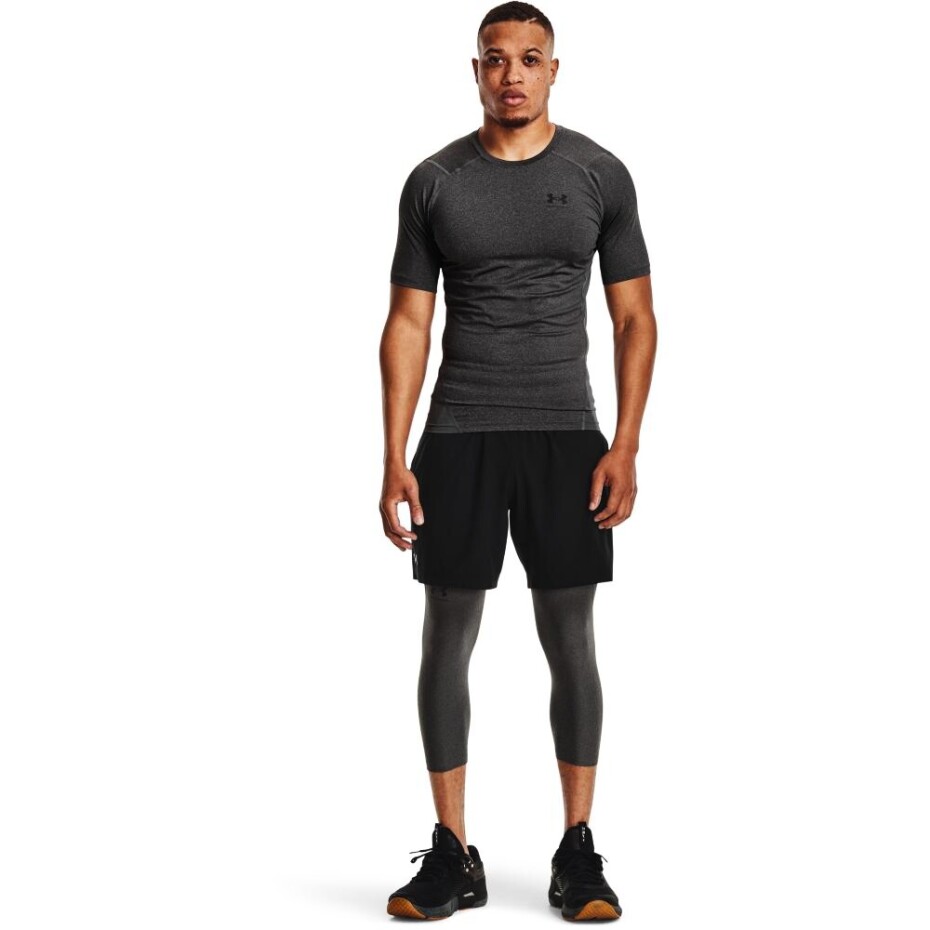 Under Armour HG Armour Comp SS pánské kompresní triko 1361518 Carbon Heather - main (2)