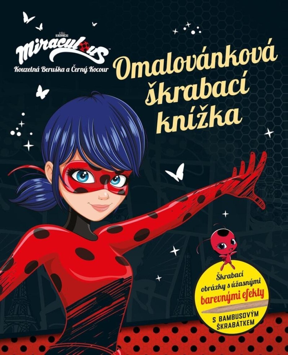 Kouzelná Beruška a Černý Kocour - Omalovánková škrabací knížka - kolektiv autorů - main (0)