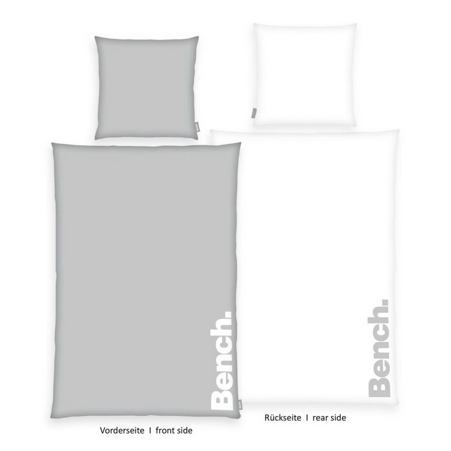 Bench Bavlněné povlečení šedo-bílá, 140 x 200 cm, 70 x 90 cm - main (0)