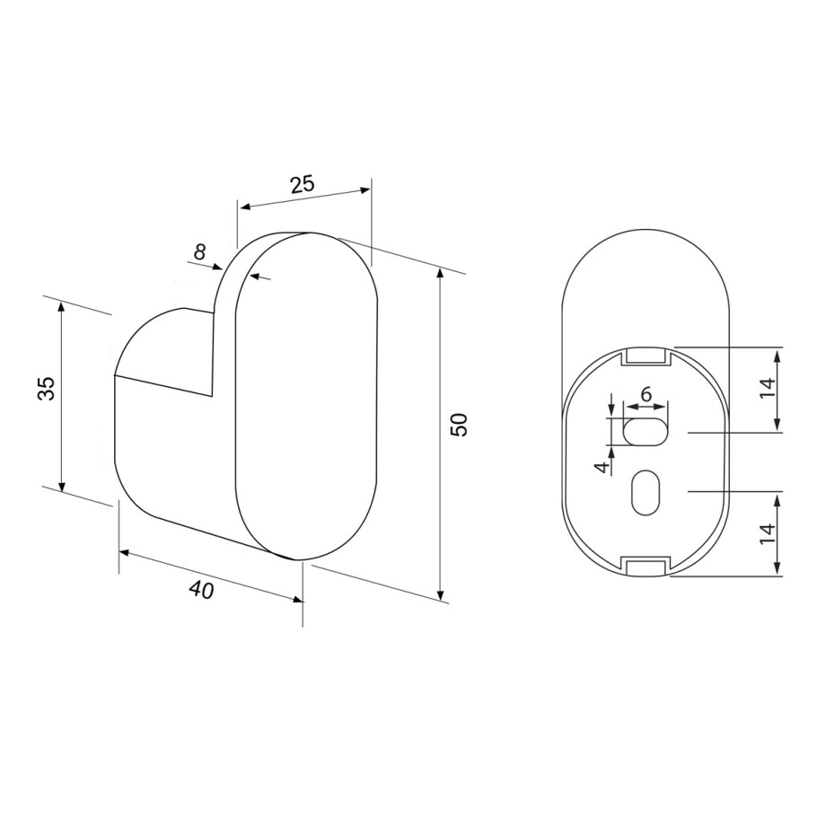 SAPHO RF001/15 Flori háček, černá mat - main (1)