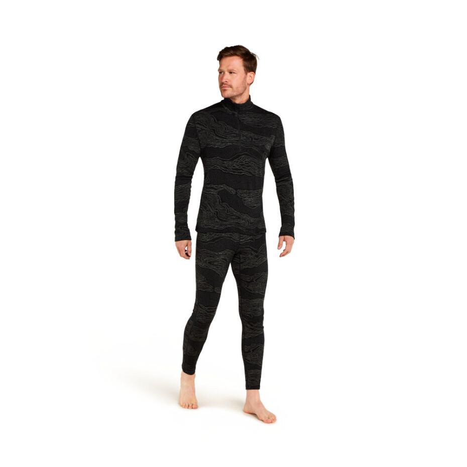 Pánské tričko Icebreaker Merino 260 Vertex LS Half Z Snow Guide Black/Galaxy/J XL - main (4)