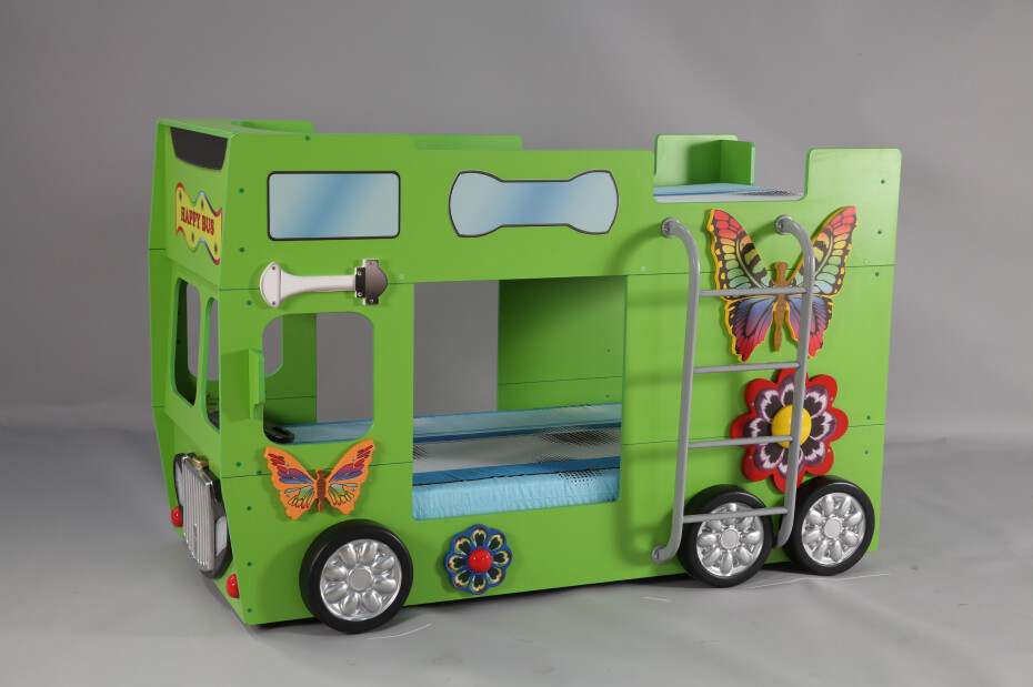 Artplast Dětská patrová postel HAPPY BUS | zelený 90 x 190 cm - main (8)