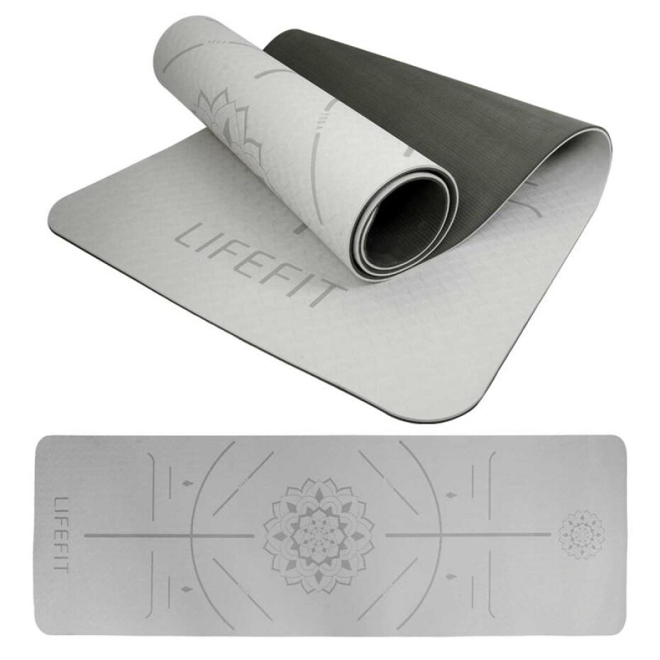 Lifefit Podložka Yoga MAT Relax Duo 183x58x0,6cm černá - main (0)