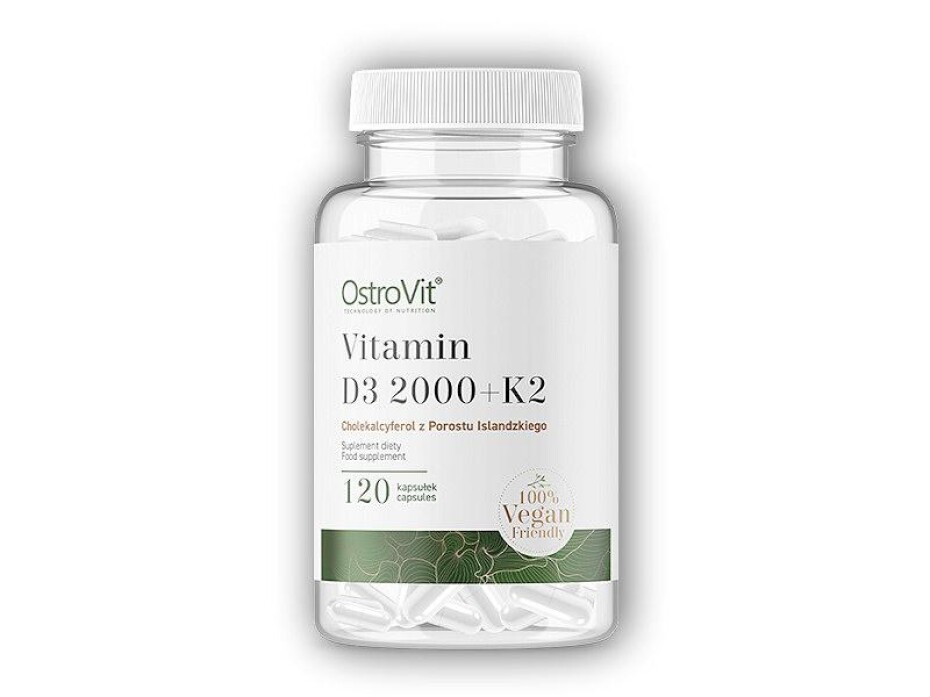 Ostrovit Vitamin D3 2000 IU + K2 vege 120 kapslí - main (0)
