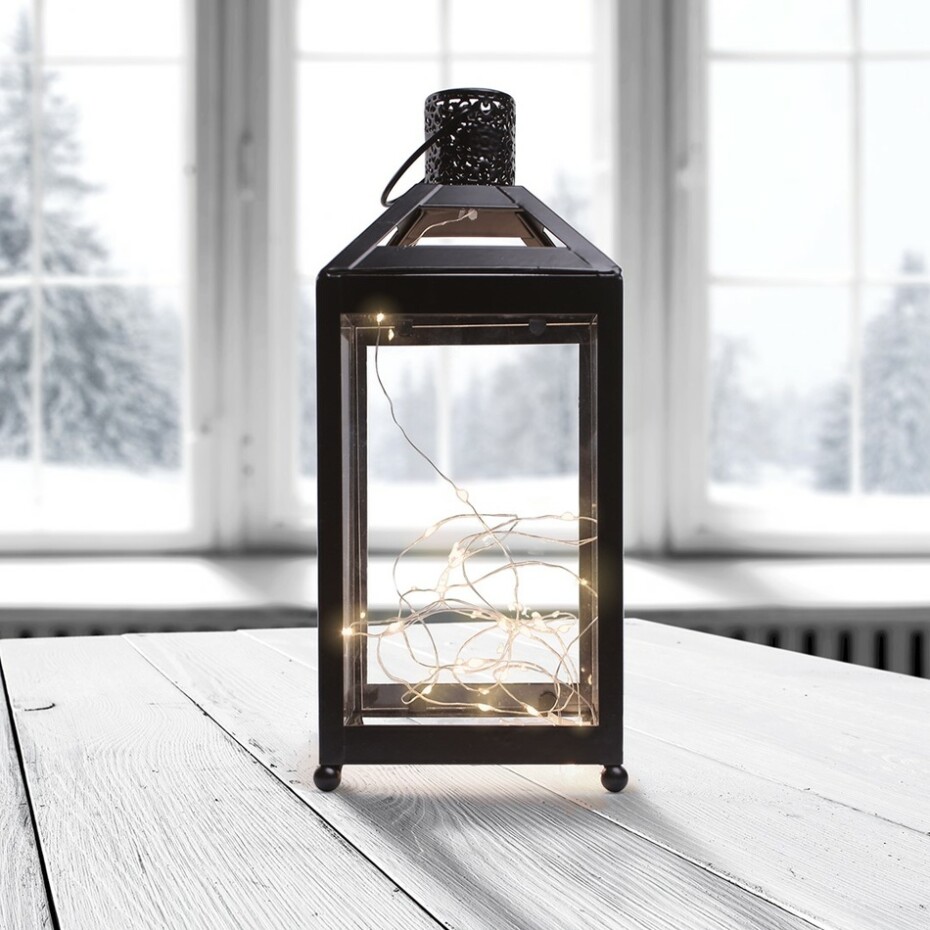 Lucerna do interiéru s LED diodami , 13,5 x 13,5 x 31,8 cm - main (2)