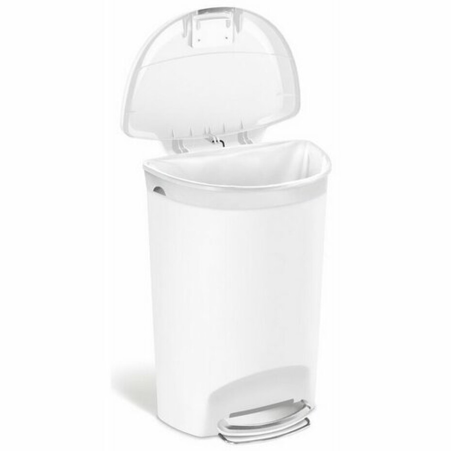 Simplehuman Pedálový odpadkový koš, 50 l, bílá - main (1)