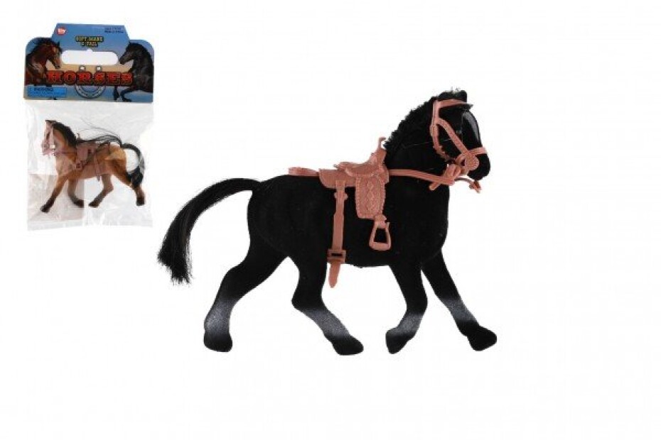Kůň fliška se sedlem 15cm 2 barvy v sáčku 16x24cm - main (0)