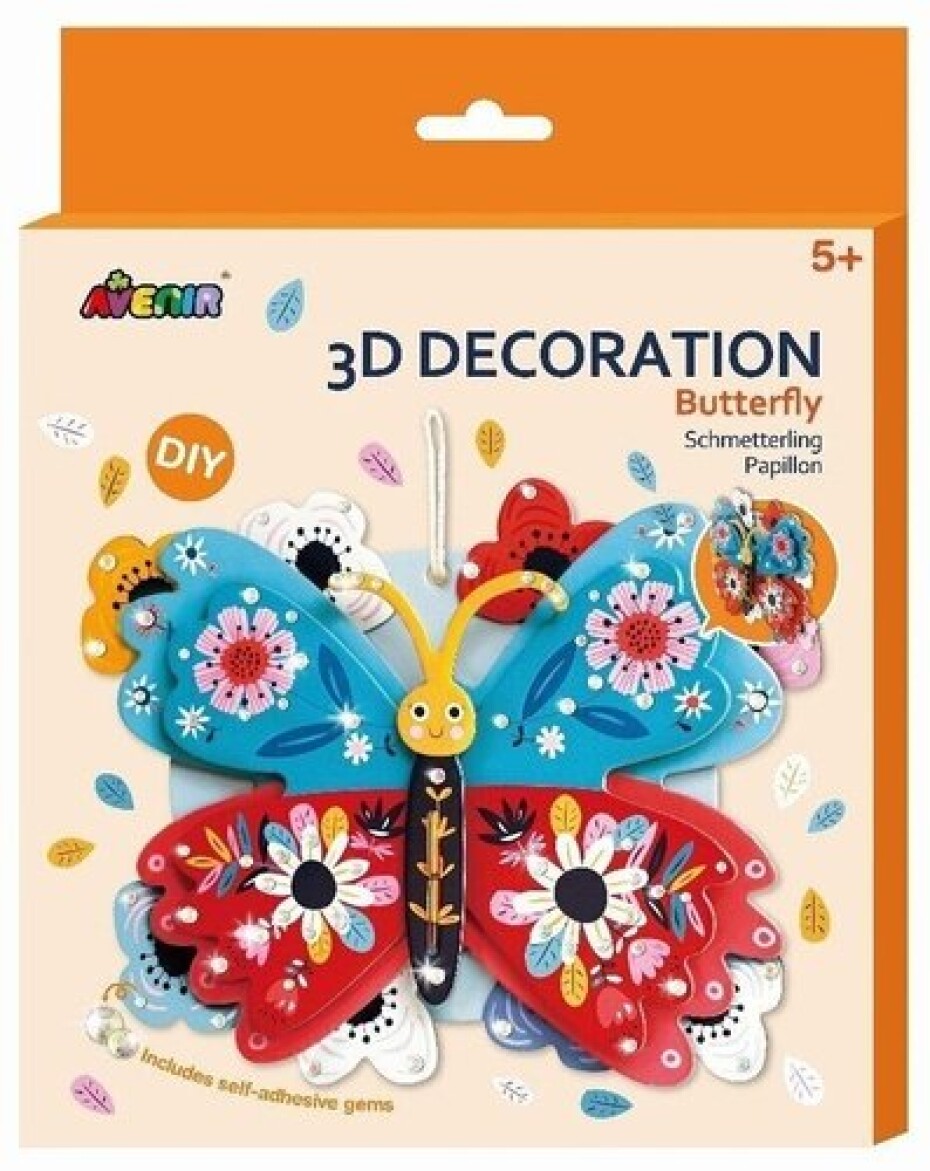 3D dekorace velká Motýl - main (0)