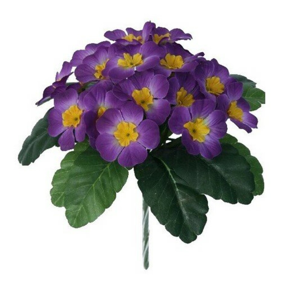 Umělá květina Prvosenka fialová, 24 cm - main (0)