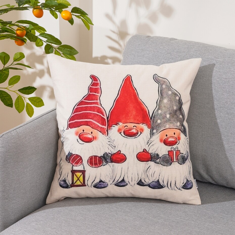 4Home Povlak na polštářek Christmas Dwarfs, 45 x 45 cm - main (1)