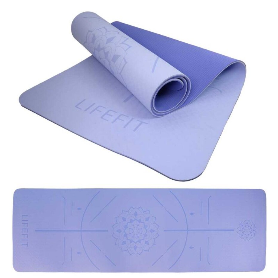 Lifefit Podložka Yoga MAT Relax Duo 183x58x0,6cm modrá - main (0)