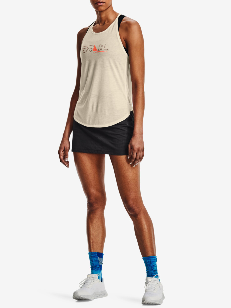 Under Armour Tílko UA Run Trail Tank-BRN - main (3)