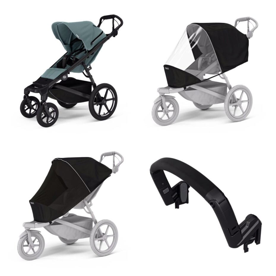 Městský kočárek Thule Urban Glide 4-wheel Mid blue + madlo + pláštěnka + moskytiéra - main (0)