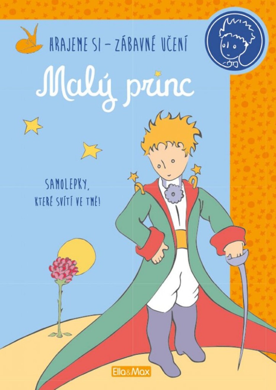 Malý princ - kniha aktivit - oranžové samolepky - main (0)