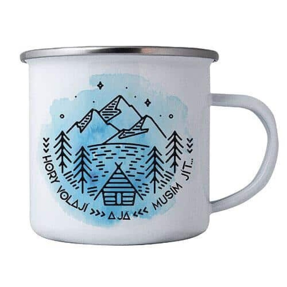 Bohemia Gifts Plechový hrnek - Hory volají, 350 ml - main (0)