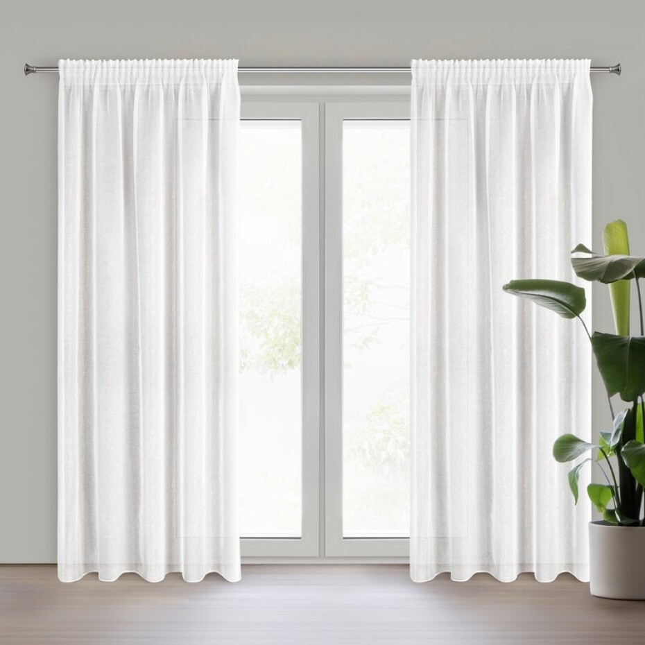 ArtFir Záclona LUCILA P | bílá/šampaň 140 x 270 cm - main (0)