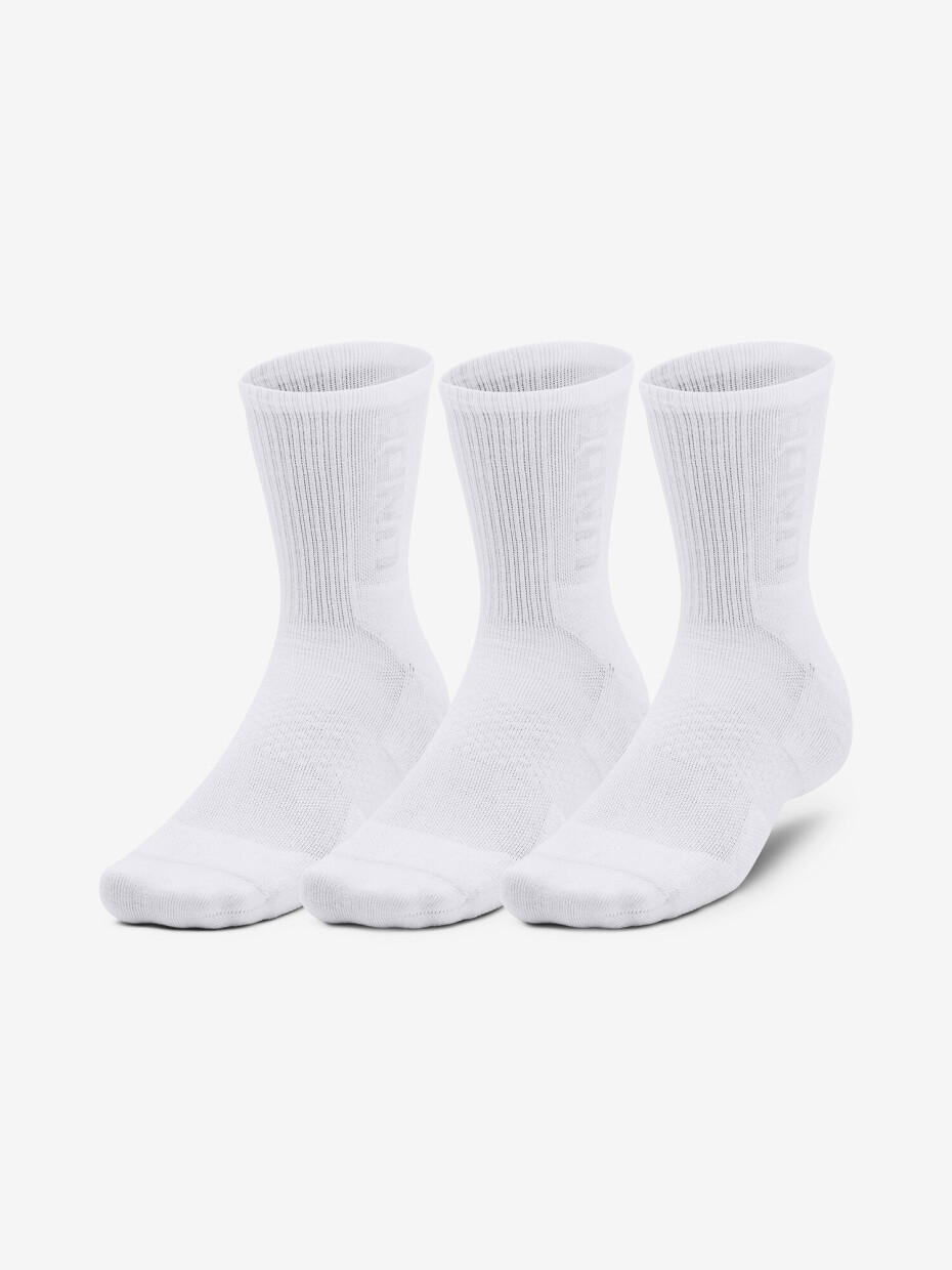 Under Armour UA aker 3 pack Mid-Crew-WHT-1373084-100 Bílá - main (1)