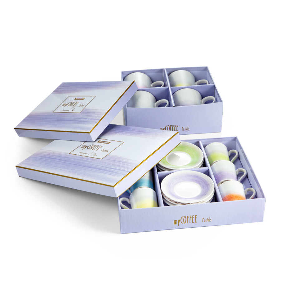 Tescoma Šálek na espresso s podšálkem myCOFFEE, 6 ks, Pastels - main (1)