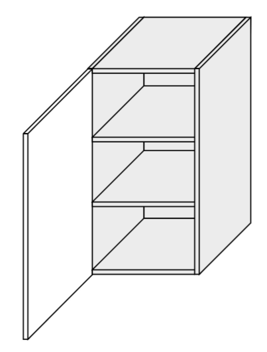 ArtExt Kuchyňská skříňka horní, W2 / 40 Forli Barva korpusu: Lava - main (1)