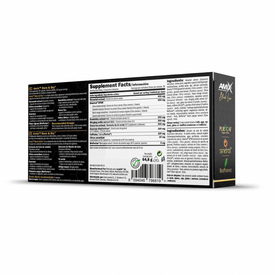 Amix Nutrition Burn & Dry 90 kapslí - main (1)