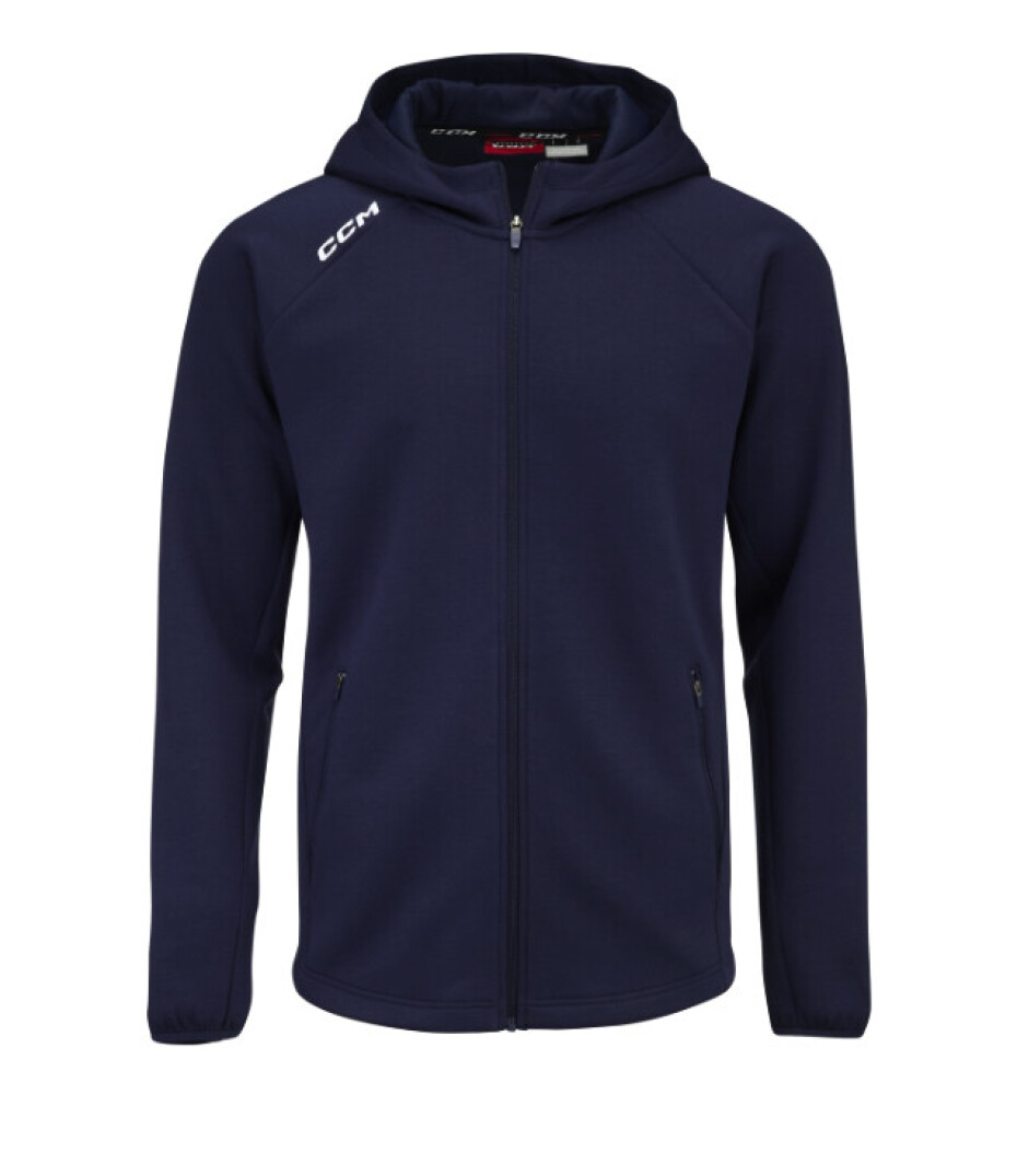 Dětská mikina CCM  LOCKER ROOM FLEECE FULL ZIP HOODIE true navy XL - main (0)