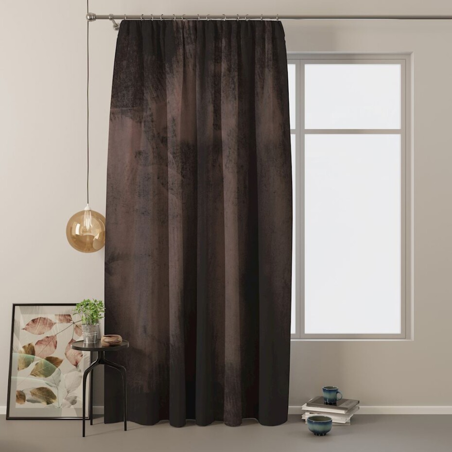 ArtFlhf Stínicí závěs VELVET PLEAT P | 140 x 245 cm Barva: Tmavě-hnědá - main (0)