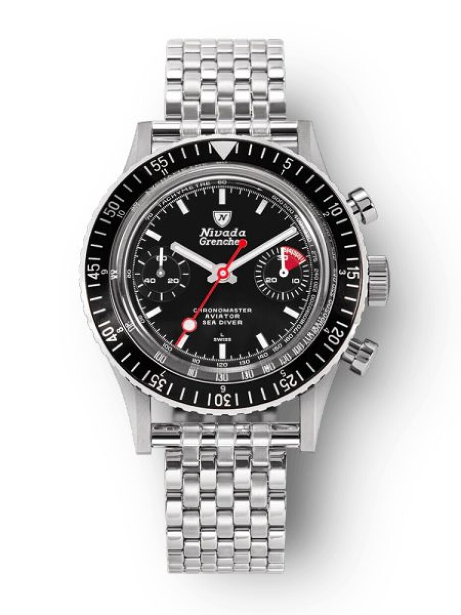 Nivada Grenchen Chronomaster White Lollipop Inter. Bezel - Manual - Forstner Beads of Rice - main (0)