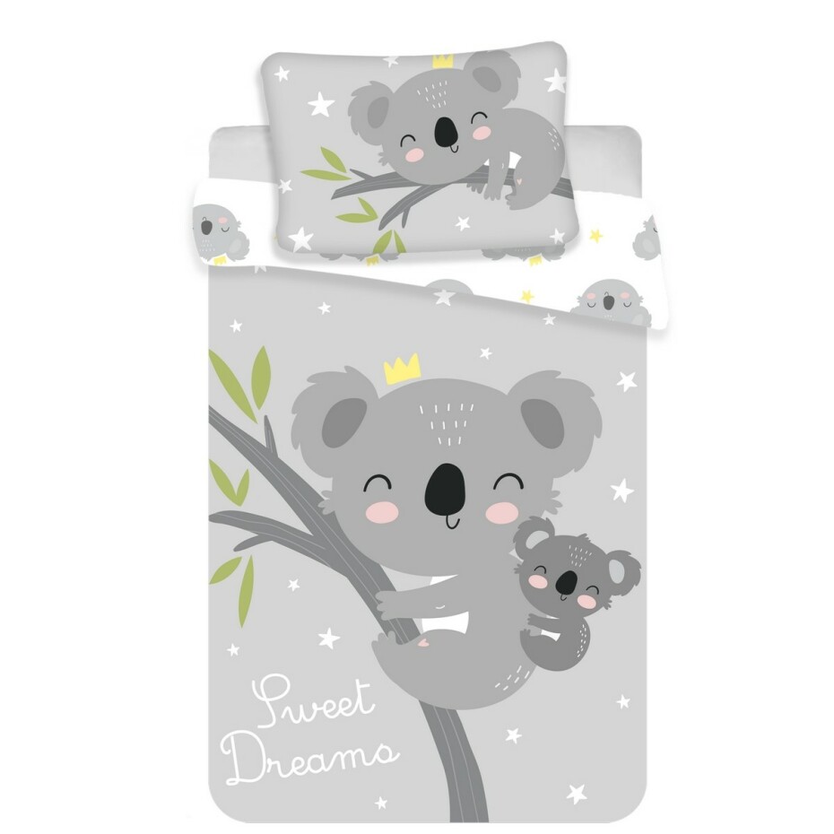Jerry Fabrics Dětské bavlněné povlečení do postýlky Koala sweet dreams baby, 100 x 135 cm, 40 x 60 cm  - main (0)