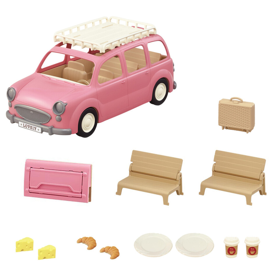 Sylvanian family 5535 Rodinné auto růžové Van - main (2)