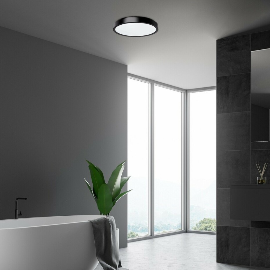 Rabalux 71253 koupelnové stropní LED svítidlo Samira 35 cm, černá - main (1)